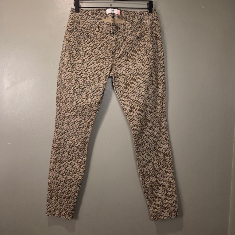 CAbi Women's The Ditsy Floral Skinny Jeans Size 8 Abstract Print Muli Colorful